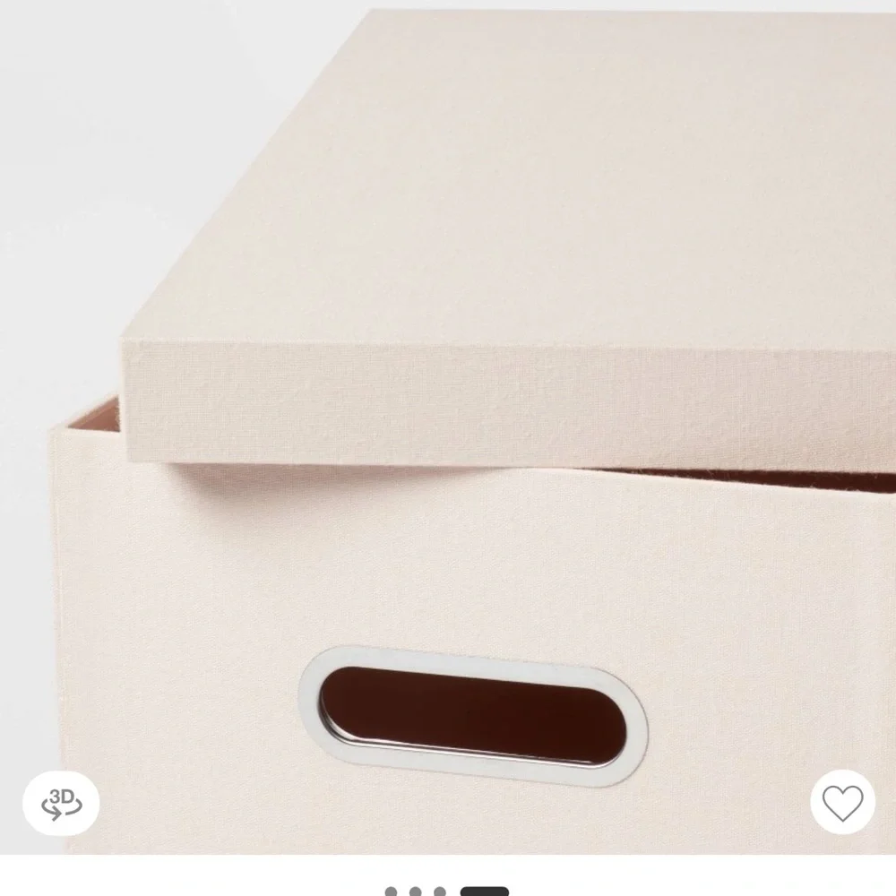 Threshold Pink Storage Filing Box with Lid